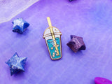 Spark’in Blue Boba Tea Pin | Orb'ies Boba Tea Spark’in Blue Boba Tea Pin | Orb'ies Boba Tea
