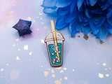 Spark’in Blue Boba Tea Pin | Orb'ies Boba Tea Spark’in Blue Boba Tea Pin | Orb'ies Boba Tea