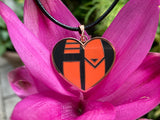 A Hunter's Heart Enamel Pendant Necklace A Hunter's Heart Enamel Pendant Necklace
