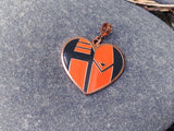 A Hunter's Heart Enamel Pendant Necklace A Hunter's Heart Enamel Pendant Necklace