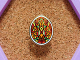 The Garnet Gem Egg Pin The Garnet Gem Egg Pin