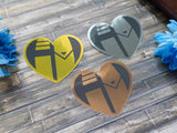 The Hunter's Heart Metallic Sticker The Hunter's Heart Metallic Sticker