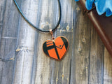 A Hunter's Heart Enamel Pendant Necklace A Hunter's Heart Enamel Pendant Necklace