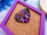 Saintly Heart Glitter Pin Saintly Heart Glitter Pin