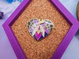 Saintly Heart Glitter Pin Saintly Heart Glitter Pin
