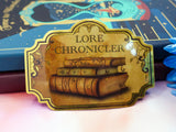 The Lore Chronicler Metallic Sticker The Lore Chronicler Metallic Sticker