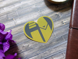 The Hunter's Heart Metallic Sticker The Hunter's Heart Metallic Sticker