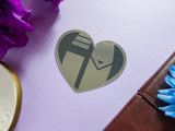 The Hunter's Heart Metallic Sticker The Hunter's Heart Metallic Sticker