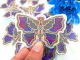 Moth Messengers Holographic Stickers (2 designs) Moth Messengers Holographic Stickers (2 designs)