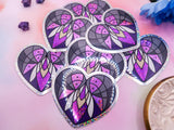 Saintly Heart Glitter Sticker Saintly Heart Glitter Sticker
