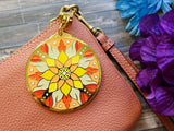 Solar Flare Enamel Keychain | Cosmic Dreams Solar Flare Enamel Keychain | Cosmic Dreams