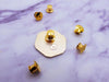Gold Locking Pin Backs - Three Pack