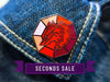 [Seconds] The Elements Fire Wolf Talisman Pin