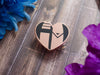 Bronze Ace Hunter's Heart Pin