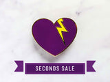 [Seconds] Storm Heart with Glitter Lightning Bolt Pin