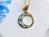 Blue Moon Enamel Pendant Necklace | Cosmic Dreams