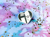 Silver Spades Hunter's Heart Pin